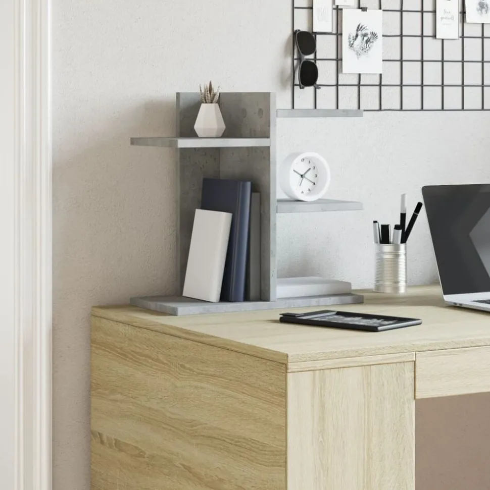 vidaXL Bureau organiser 42x21,5x42 cm bewerkt hout wit