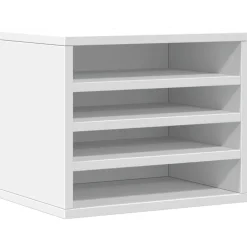 vidaXL Bureau organiser 36x26x29,5 cm bewerkt hout wit