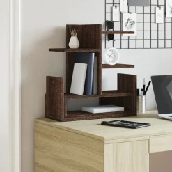 vidaXL Bureau organiser 49x20x52,5 cm bewerkt hout bruin eikenkleurig