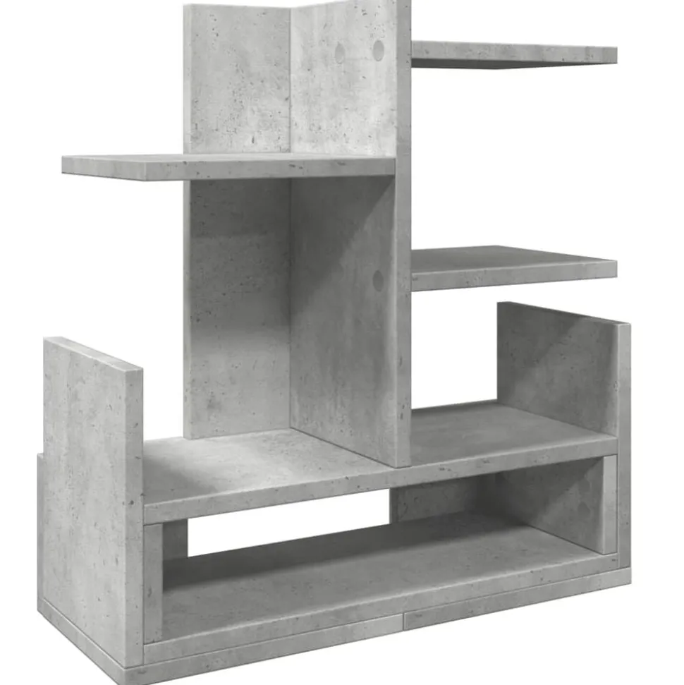 vidaXL Bureau organiser 49x20x52,5 cm bewerkt hout betongrijs