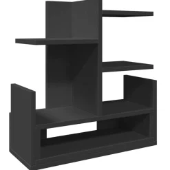 vidaXL Bureau organiser 49x20x52,5 cm bewerkt hout zwart