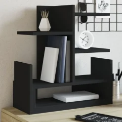 vidaXL Bureau organiser 49x20x52,5 cm bewerkt hout zwart
