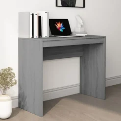 vidaXL Bureau 90x40x72 cm bewerkt hout grijs sonoma eikenkleurig