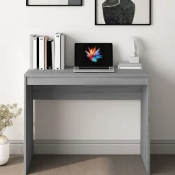 vidaXL Bureau 90x40x72 cm bewerkt hout grijs sonoma eikenkleurig