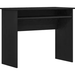vidaXL Bureau 90x50x74 cm bewerkt hout zwart eikenkleur