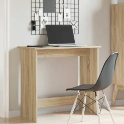 vidaXL Bureau 80x40x75 cm bewerkt hout sonoma eikenkleurig