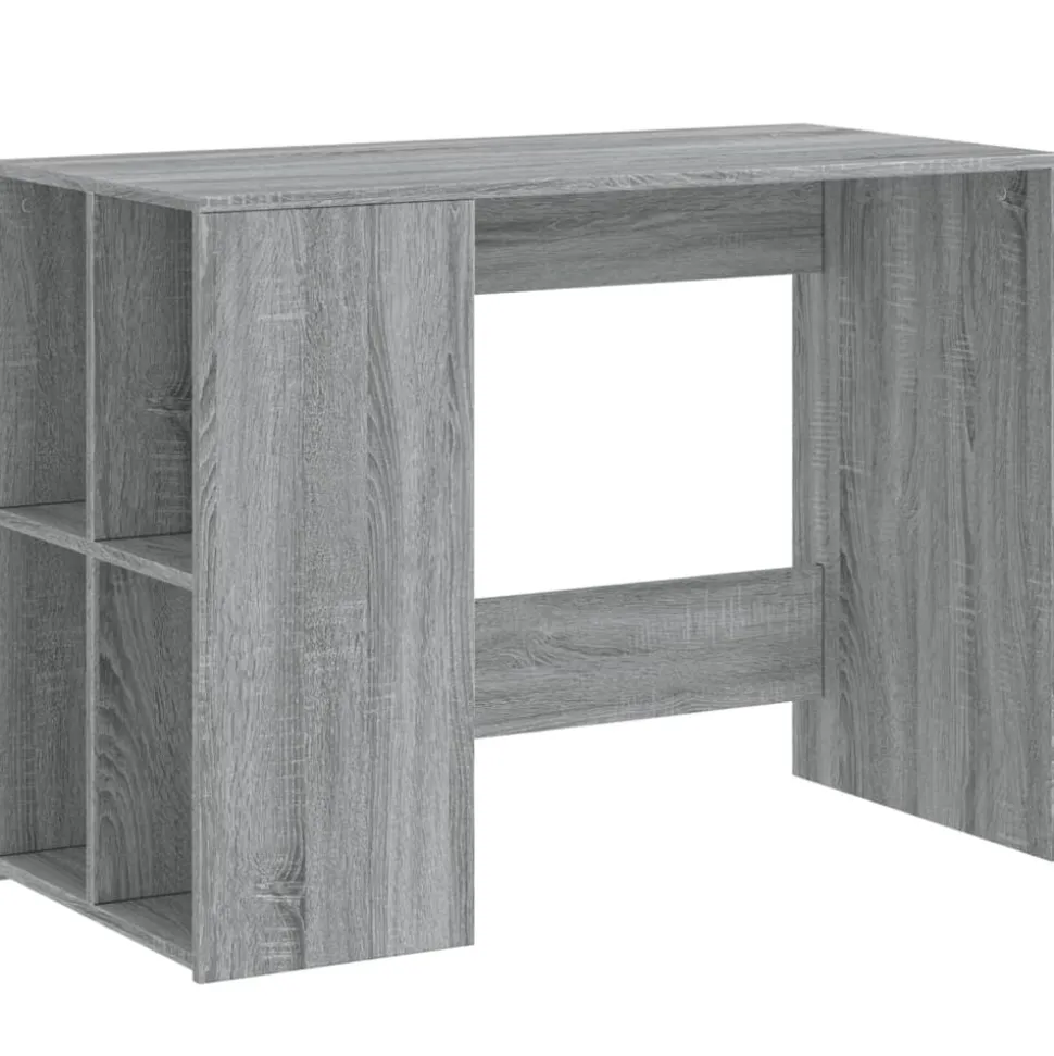 vidaXL Bureau 102x50x75 cm bewerkt hout grijs sonoma eikenkleurig