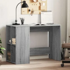vidaXL Bureau 102x50x75 cm bewerkt hout grijs sonoma eikenkleurig