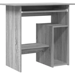 vidaXL Bureau 80x45x74 cm bewerkt hout grijs sonoma eikenkleurig