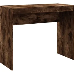 vidaXL Bureau 90x40x72 cm bewerkt hout gerookt eikenkleurig