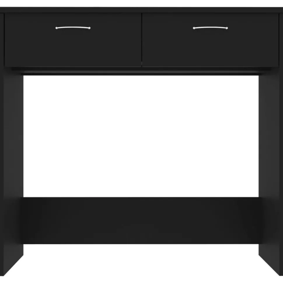 vidaXL Bureau 80x40x75 cm bewerkt hout zwart