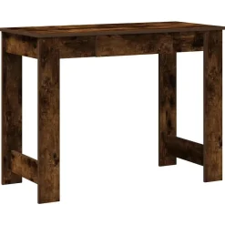 vidaXL Bureau 100x45x75 cm bewerkt hout gerookt eikenkleurig