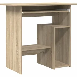 vidaXL Bureau 80x45x74 cm bewerkt hout sonoma eikenkleurig