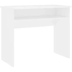 vidaXL Bureau 90x50x74 cm bewerkt hout wit