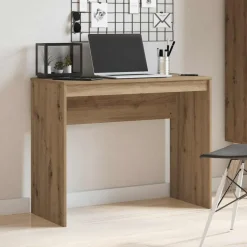 vidaXL Bureau 90x40x72 cm bewerkt hout artisanaal eikenkleur