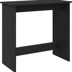 vidaXL Bureau 80x40x75 cm bewerkt hout zwart