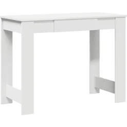 vidaXL Bureau 100x45x75 cm bewerkt hout wit