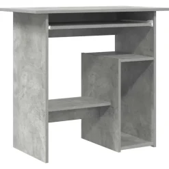 vidaXL Bureau 80x45x74 cm bewerkt hout betongrijs