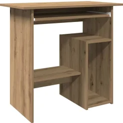 vidaXL Bureau 80x45x74 cm bewerkt hout artisanaal eikenkleur