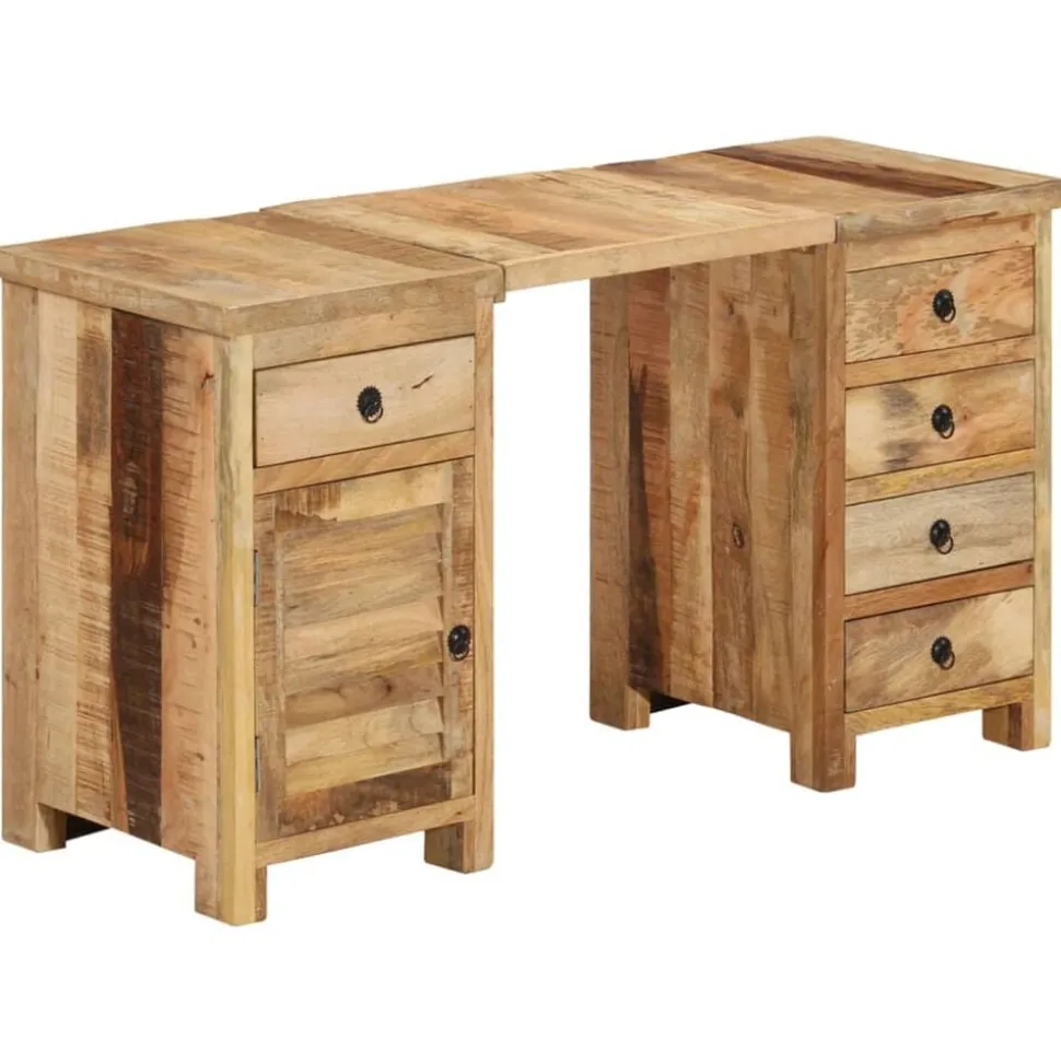 vidaXL Bureau 140x50x77 cm massief mangohout
