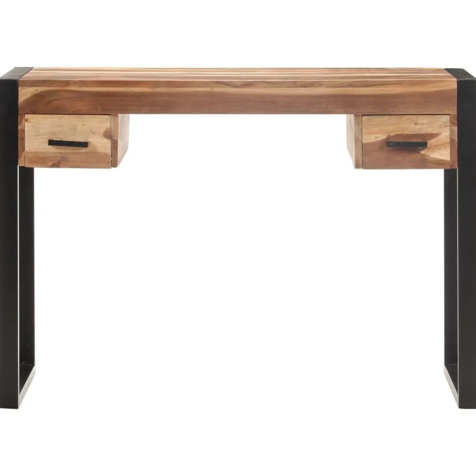 vidaXL Bureau 110x50x76 cm massief hout