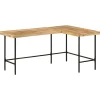vidaXL Bureau 165x110x77 cm massief mangohout en ijzer