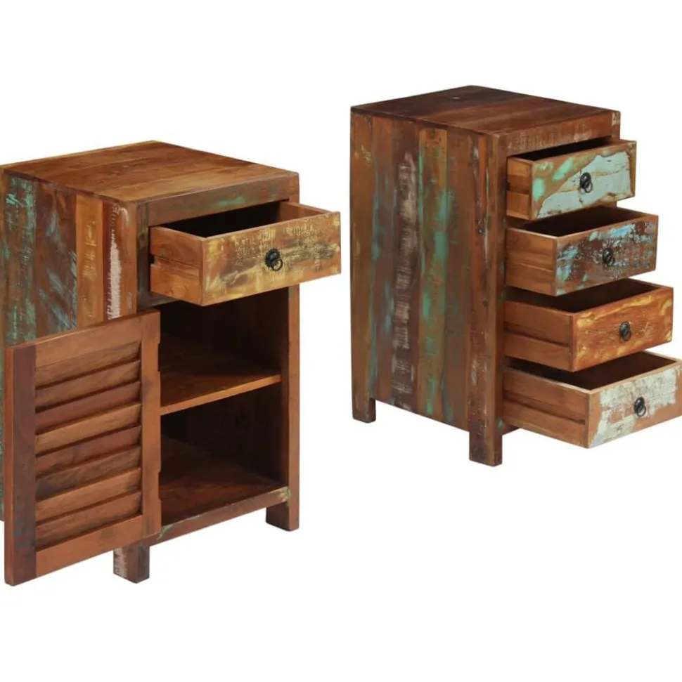vidaXL Bureau 140x50x77 cm massief gerecycled hout