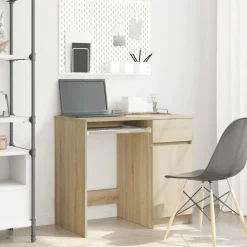 vidaXL Bureau 86x49x76 cm spaanplaat sonoma eikenkleurig