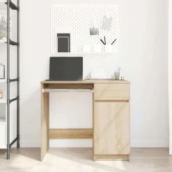 vidaXL Bureau 86x49x76 cm spaanplaat sonoma eikenkleurig