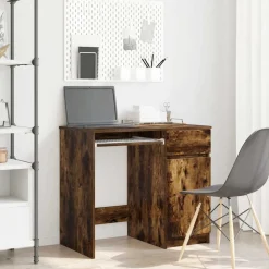 vidaXL Bureau 86x49x76 cm spaanplaat gerookt eikenkleurig