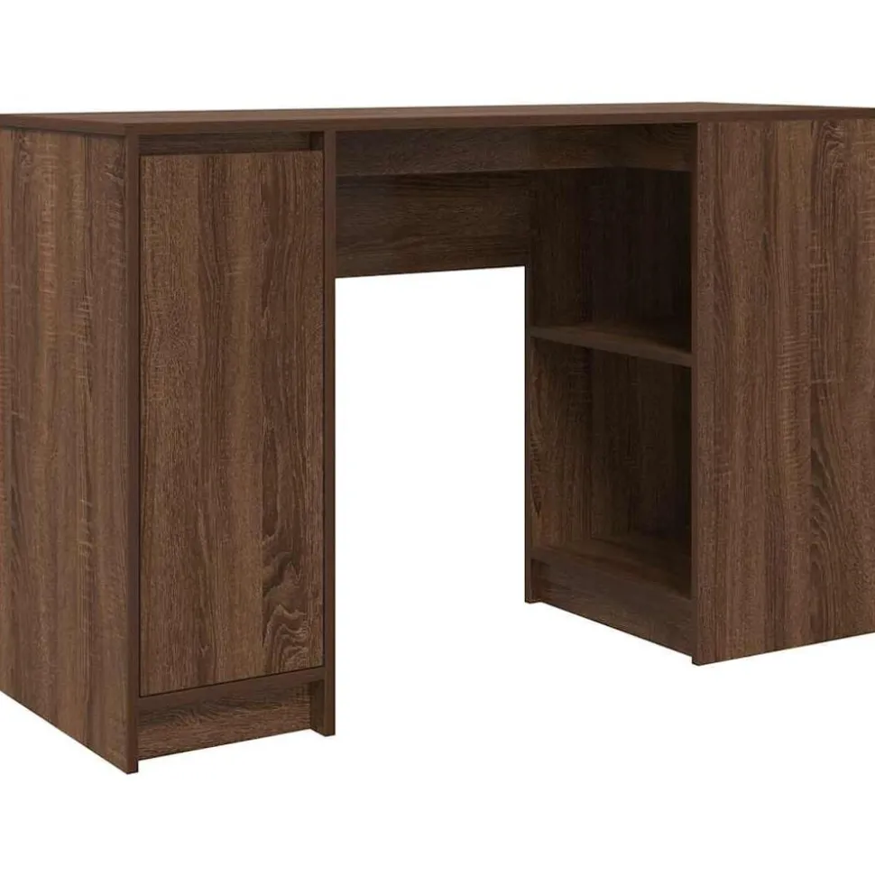 vidaXL Bureau 120x42x76 cm spaanplaat bruin eikenkleurig