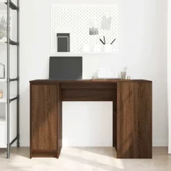 vidaXL Bureau 120x42x76 cm spaanplaat bruin eikenkleurig