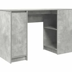 vidaXL Bureau 120x42x76 cm spaanplaat betongrijs