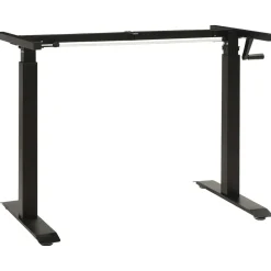 vidaXL Bureau Zwart en Donkerbruin 120 x 60 cm Massief Eikenhout