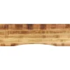 vidaXL Bureaublad met ronding 160x50x2,5 cm massief ruw mangohout