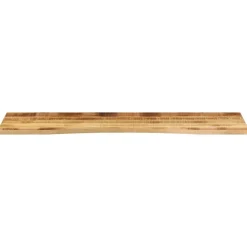 vidaXL Bureaublad met ronding 160x50x2,5 cm massief ruw mangohout