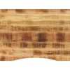 vidaXL Bureaublad met ronding 110x80x2,5 cm massief ruw mangohout