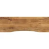 vidaXL Bureaublad met ronding 160x50x2,5 cm massief ruw mangohout
