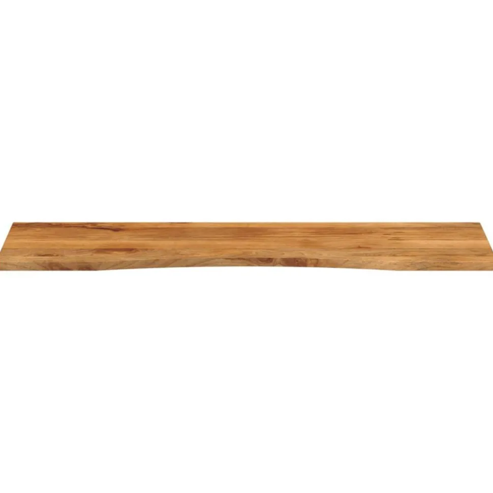 vidaXL Bureaublad met ronding 160x50x2,5 cm massief ruw mangohout
