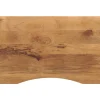 vidaXL Bureaublad met ronding 100x60x2,5 cm massief ruw mangohout
