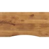vidaXL Bureaublad met ronding 120x60x2,5 cm massief ruw mangohout