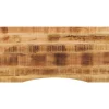 vidaXL Bureaublad met ronding 120x60x2,5 cm massief ruw mangohout