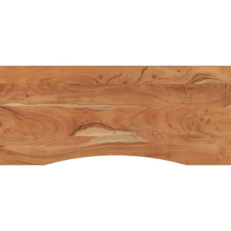 vidaXL Bureaublad rechthoekig 120x50x2,5 cm massief acaciahout