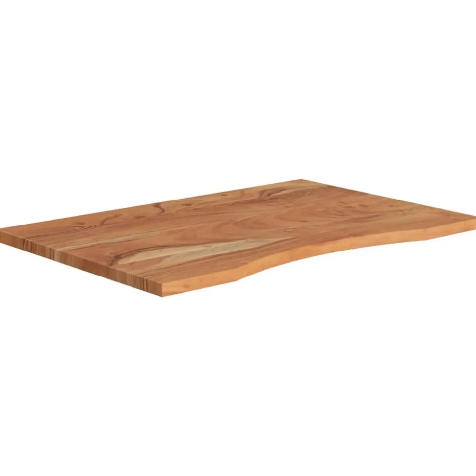 vidaXL Bureaublad rechthoekig 80x60x2,5 cm massief acaciahout