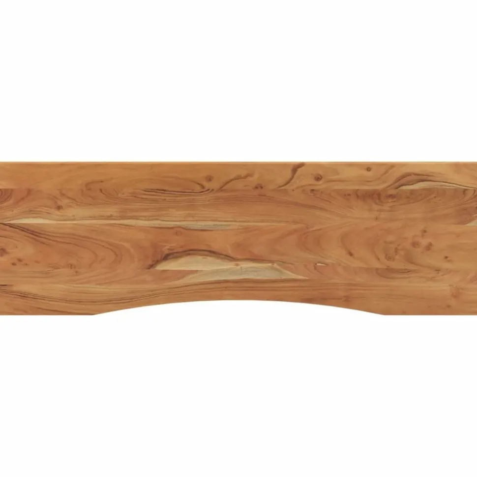vidaXL Bureaublad rechthoekig 140x50x2,5 cm massief acaciahout