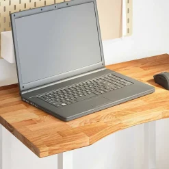 vidaXL Bureaublad rechthoekig 80x50x2,5cm massief eikenhout lichtbruin