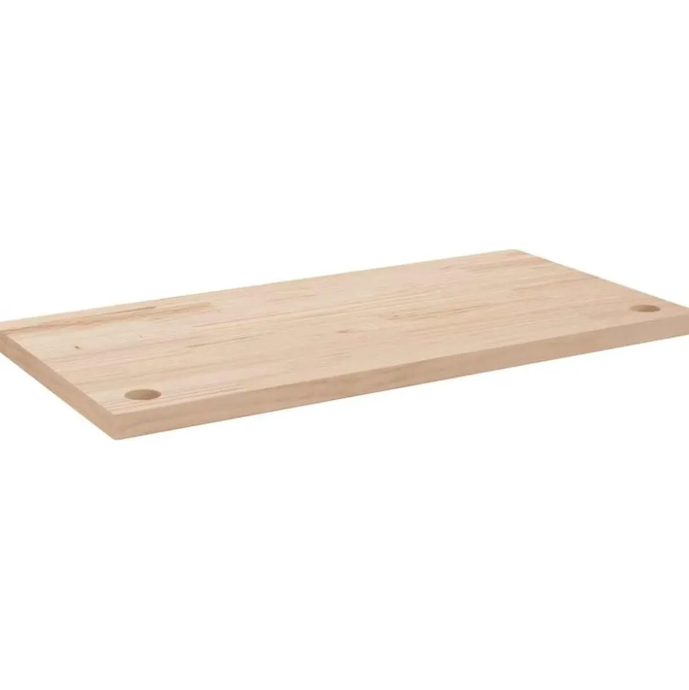 vidaXL Bureaublad 80x40x2,5 cm massief grenenhout