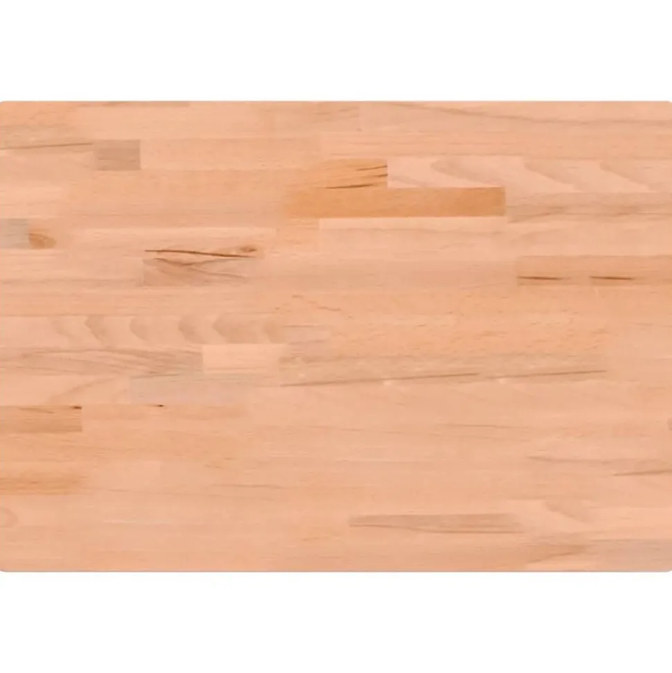 vidaXL Bureaublad 80x55x2,5 cm massief beukenhout