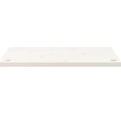 vidaXL Bureaublad 80x40x2,5 cm massief grenenhout wit
