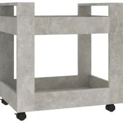 vidaXL Bureaukastje 60x45x60 cm bewerkt hout betongrijs